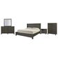 Riva Ridge Mill Creek 5 Piece Queen Low Profile Bed Set with 2-Drawer Nightstand in Carob, , large