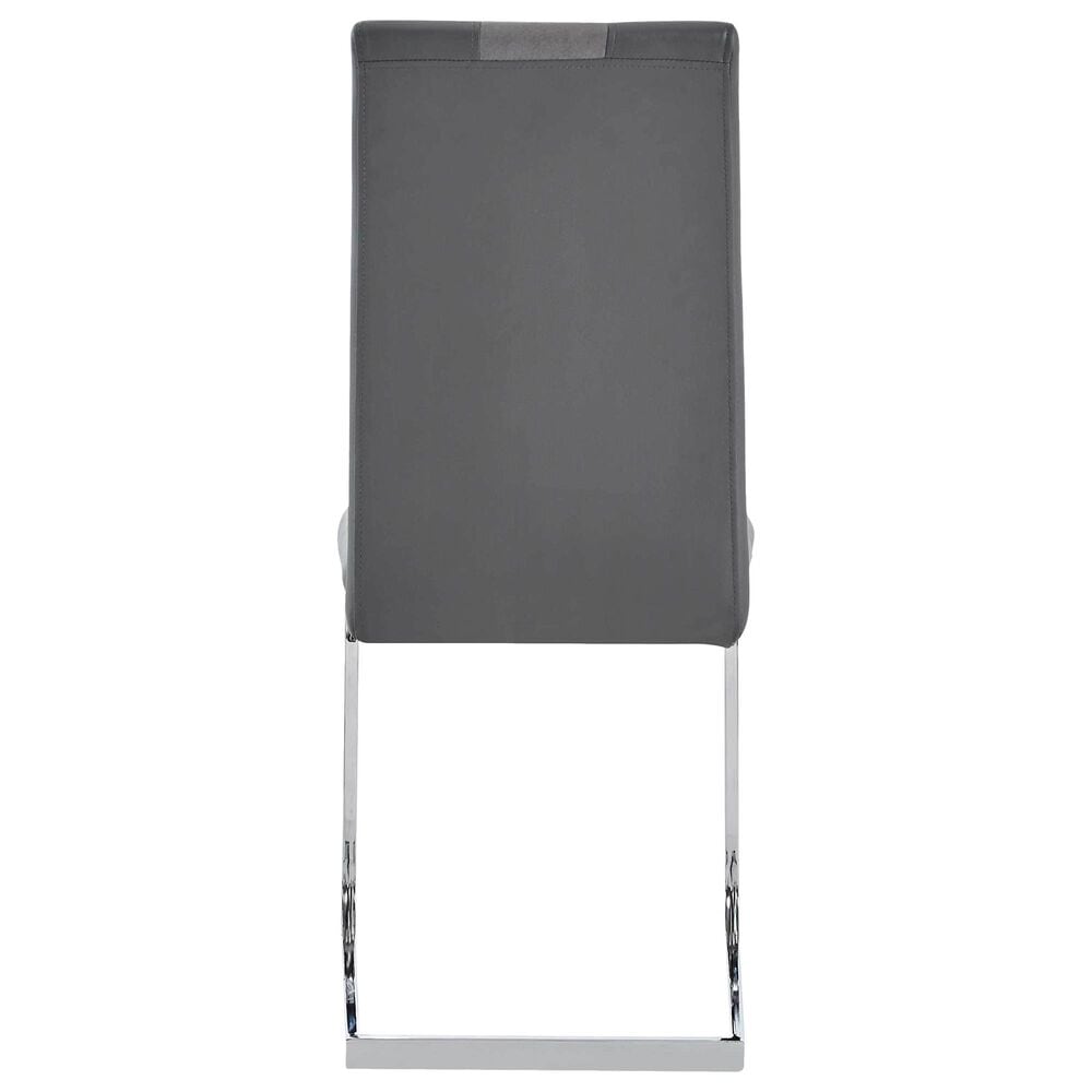 Global Furniture USA Table and 4 Chairs in Brown, White, Clear and Chrome, , large