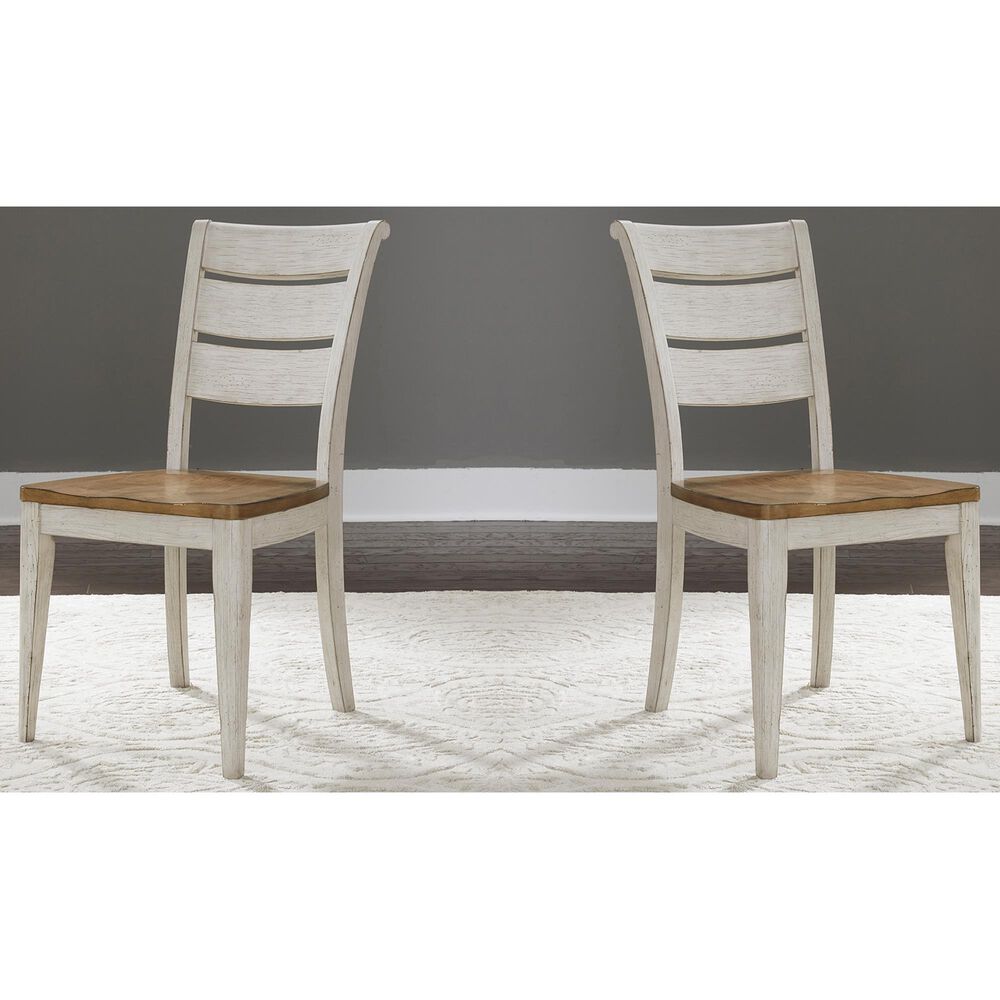 Belle Furnishings Farmhouse Reimagined Side Chair in White (Set of 2), , large