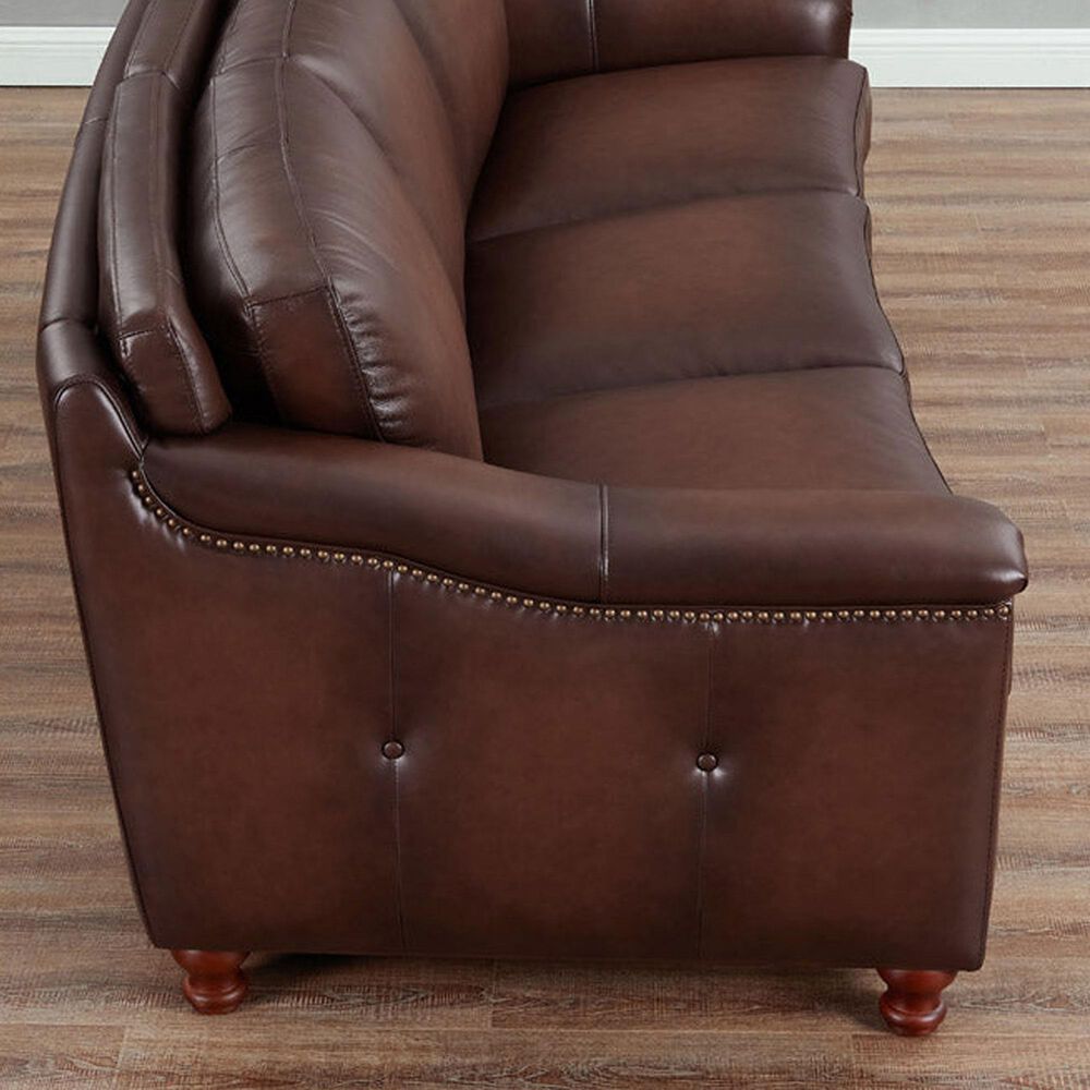 Hydeline Belfast Stationary Sofa and Loveseat Set in Caramel Brown, , large