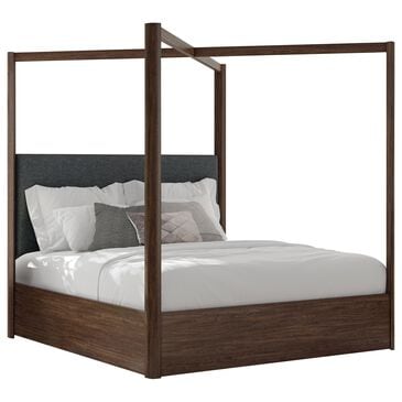 Ashley Dilenno California King Canopy Bed in Dark Brown, , large