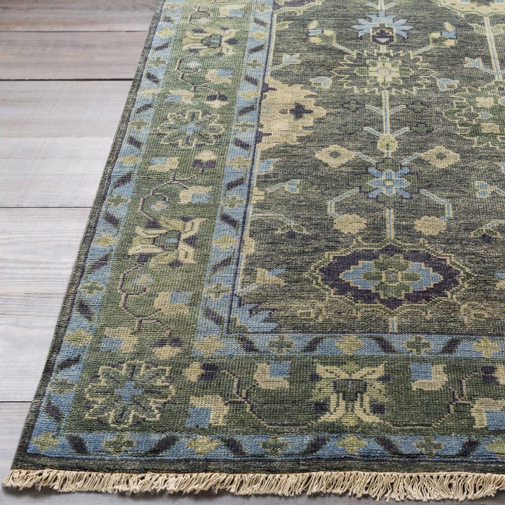 Surya Antique 3&#39;6&quot; x 5&#39;6&quot; Green, Charcoal, Slate, Taupe and Light Olive Area Rug, , large