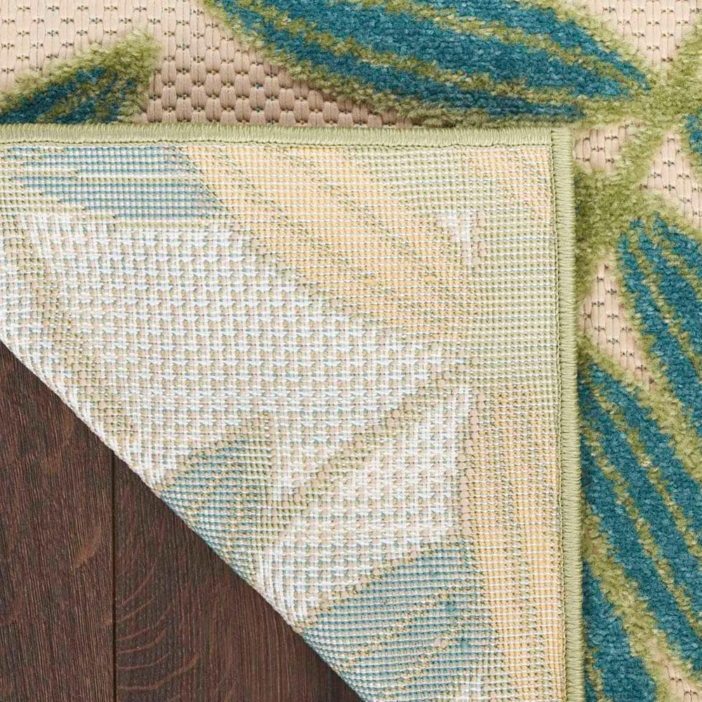 Nourison Aloha Nature 10&#39; x 14&#39; Green and Multicolor Indoor/Outdoor Area Rug, , large