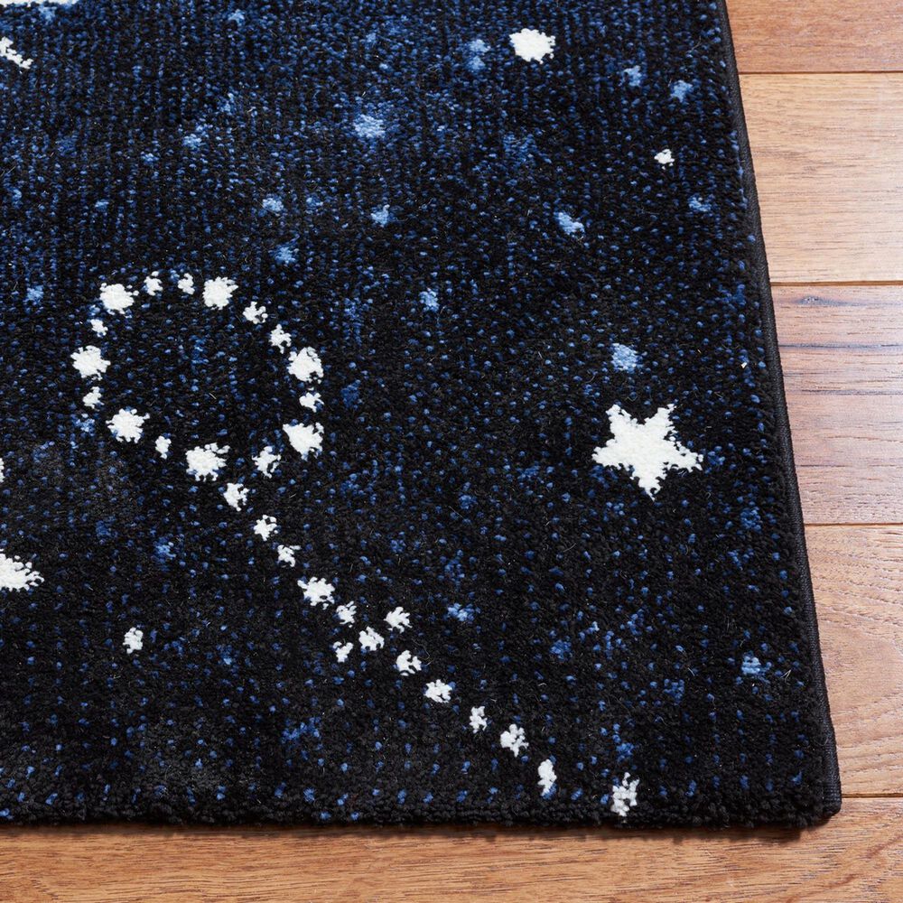 Safavieh Carousel 5&#39;3&quot; x 7&#39;6&quot; Dark Blue and Light Blue Kids Rug, , large