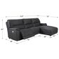 Signature Design by Ashley Henefer 3-Piece Power Reclining Sectional Set in Midnight, , large