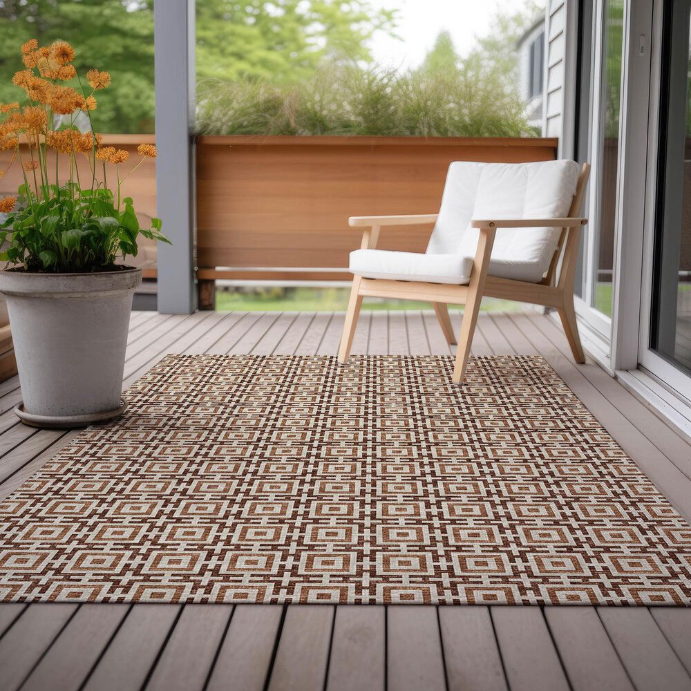 Dalyn Rug Company Marlo 9&#39; x 12&#39; Paprika Indoor/Outdoor Area Rug, , large