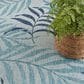 Nourison Garden Oasis Nature Blue 6" x 9" Indoor/Outdoor Area Rug, , large