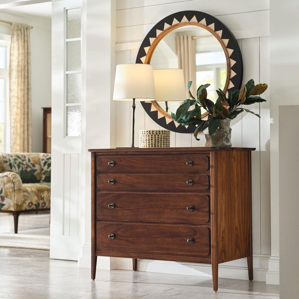 Stickley Furniture Hudson Valley Dresser Mirror in Dark Roast and Black, , large