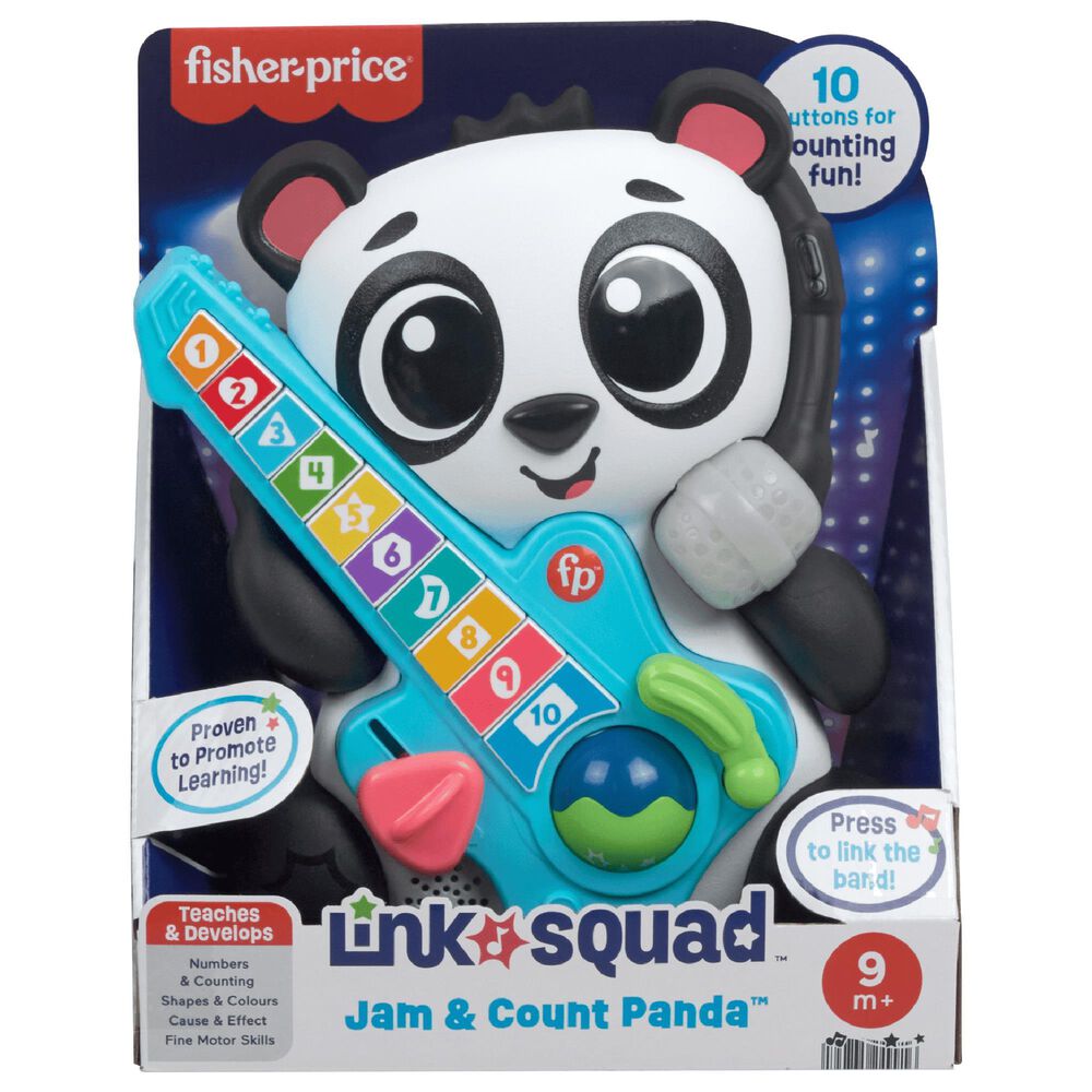 Fisher Price Link Squad Jam and Count Panda Baby Learning Toy, , large