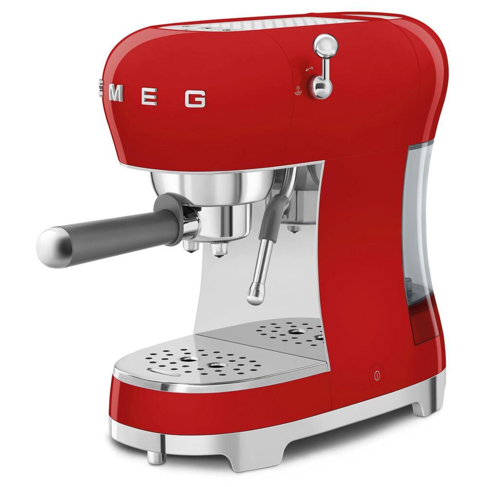 SMEG Espresso Manual Coffee Machine in Red, , large