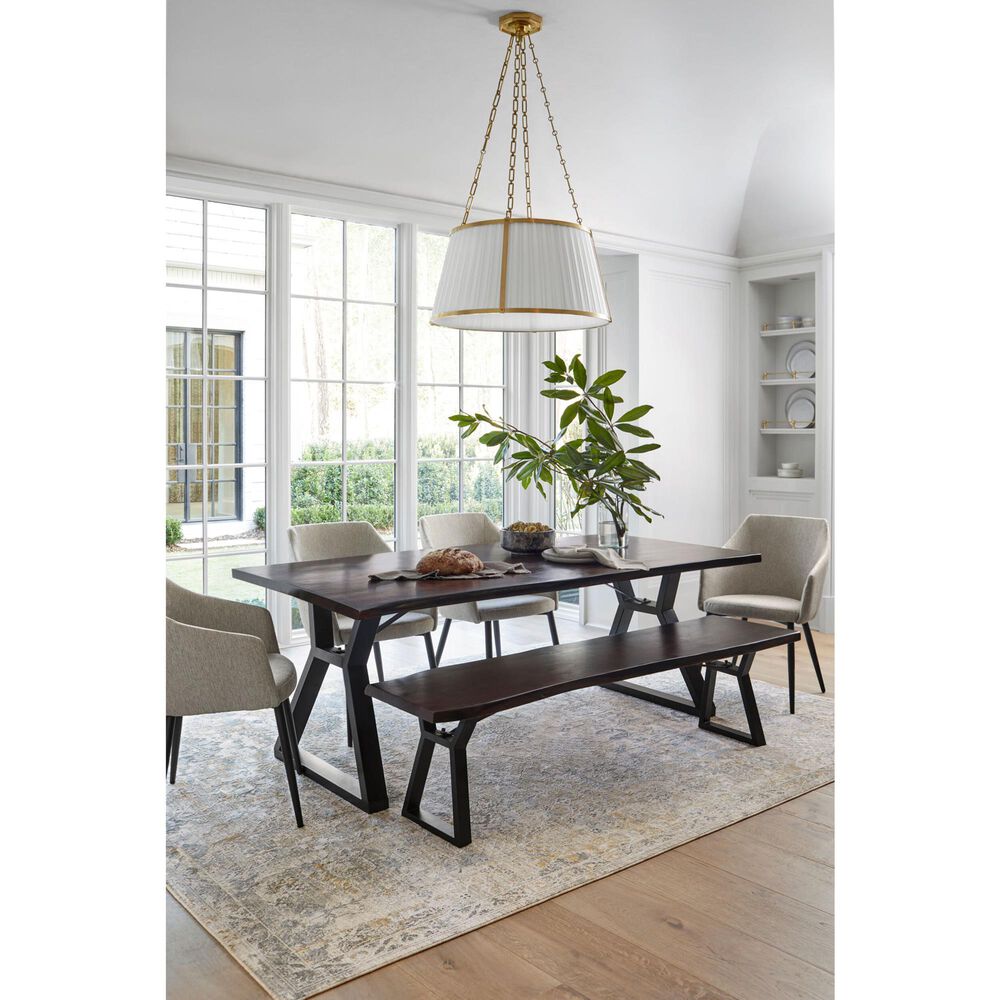 Surya Dresden DRE-2323 Medium Gray, Gray, White, Denim, Mustard and Light Slate 10&#39; x 13&#39;11&quot; Area Rug, , large