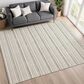 Dalyn Rug Company Soft Essentials Striped Linen 10" x 14" Indoor/Outdoor Area Rug, , large