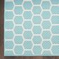 Nourison Twist Reversible 4" x 6" Aqua Indoor/Outdoor Area Rug, , large