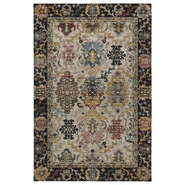 Dalyn Rug Company Silk Road Black, Ivory, Gold, Copper, Blush, Aloe and Wheat 3" x 5" Area Rug, , large