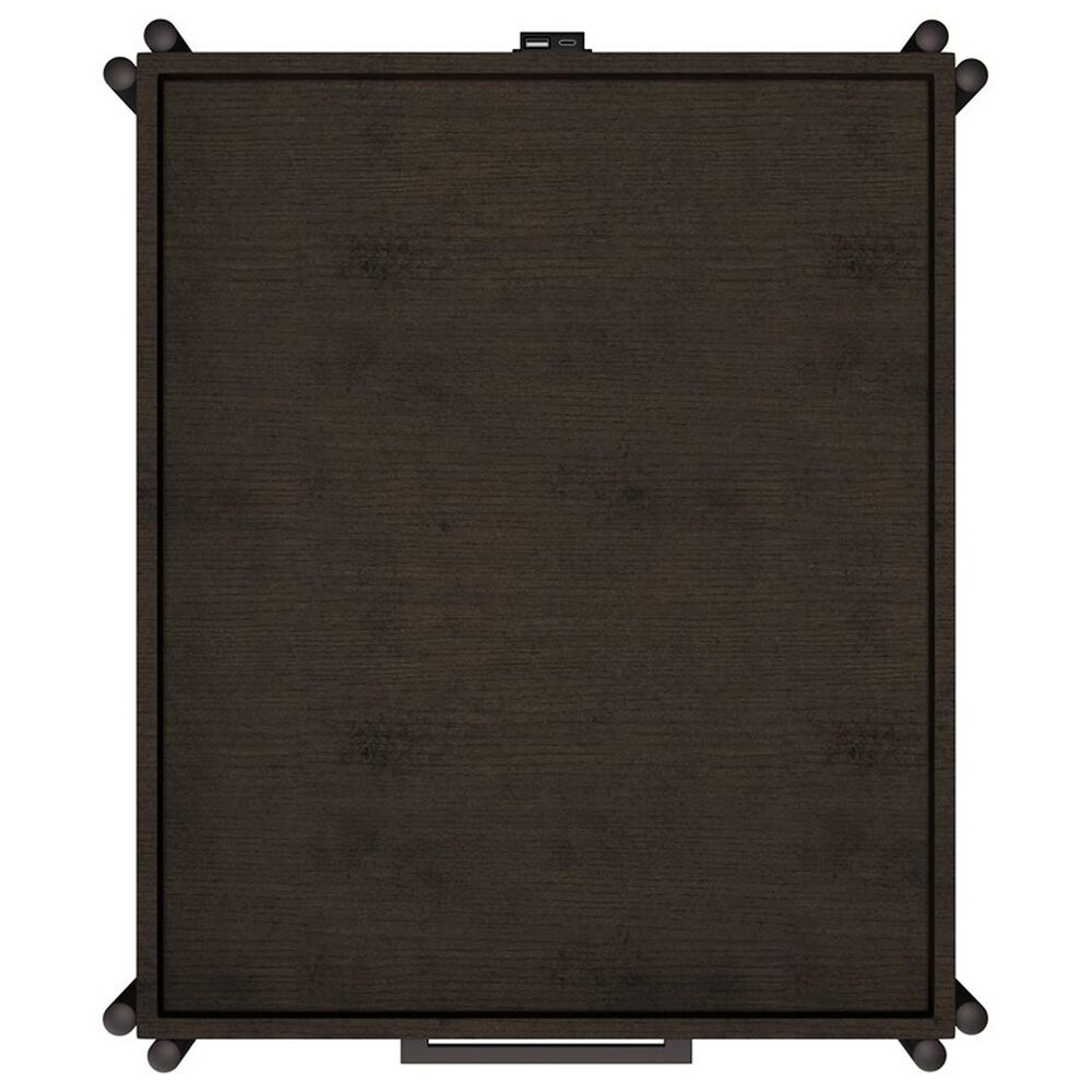 Golden Wave Furniture Huron Chairside Table in Dark Brown and Black, , large