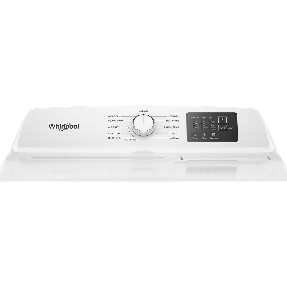 WHIRLPOOL 4.3 Cu. Ft. Top Load Agitator Washer and 7.0 Cu. Ft. Gas Front Load Dryer Laundry Pair in White, , large