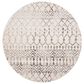 Safavieh Tulum TUL270A 3" Round Ivory and Grey Area Rug, , large