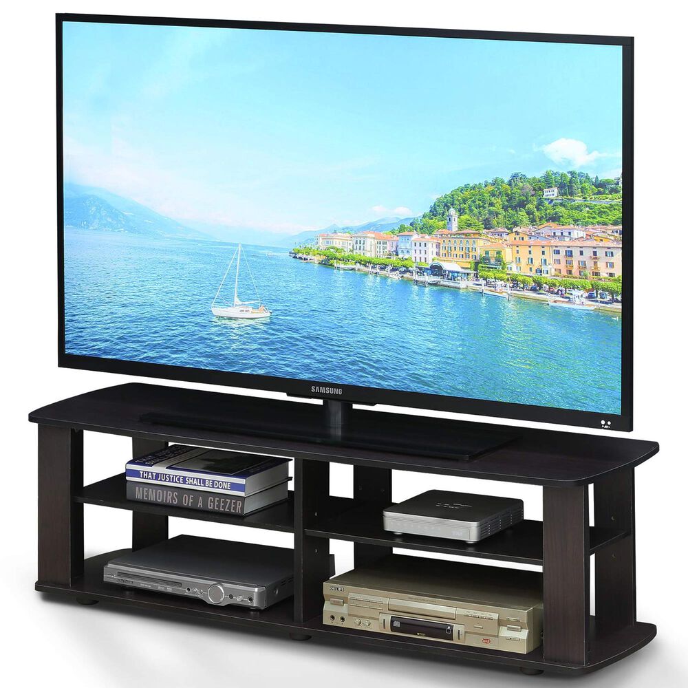 HOMLUX 43.3" Modern Entertainment Center TV Stand in Dark Walnut, , large