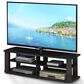 HOMLUX 43.3" Modern Entertainment Center TV Stand in Dark Walnut, , large