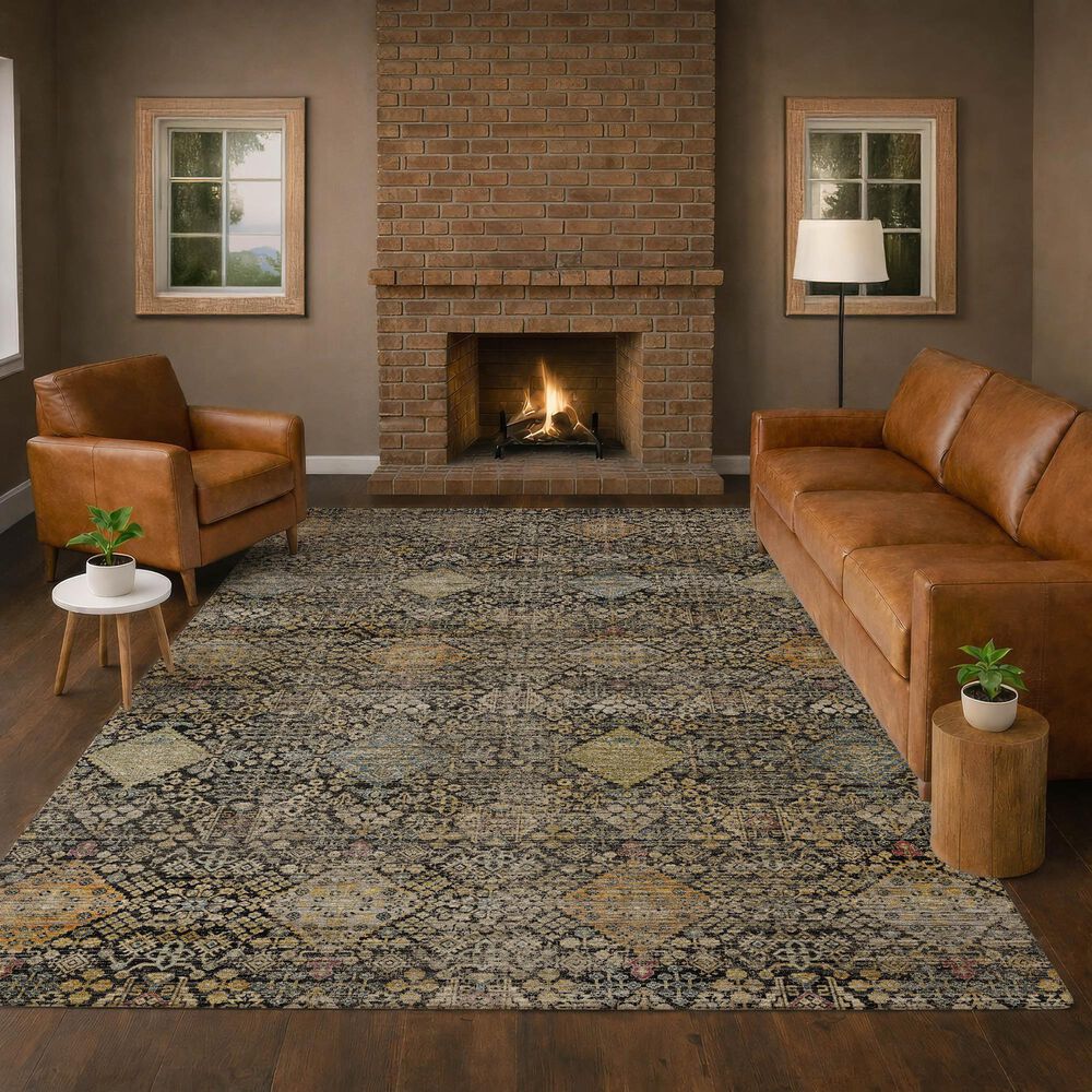 Dalyn Rug Company Aristo AR1 Black 5' x 7'6" Area Rug, , large