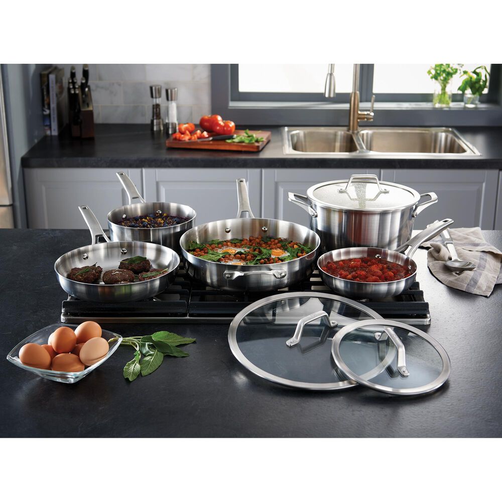 Calphalon Premier Stainless Steel 8pc Cookware Set, , large