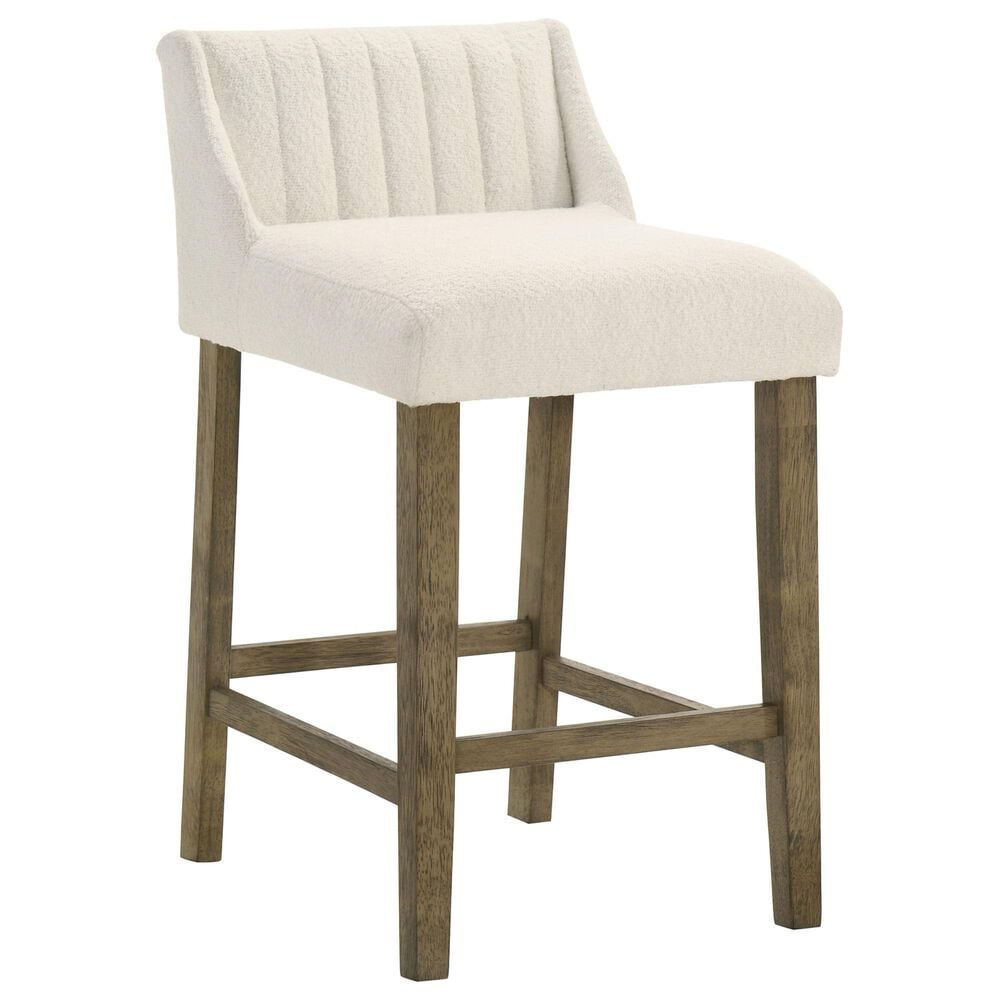 Armen Living Fauna Counter Height Stool in Putty Brown, , large