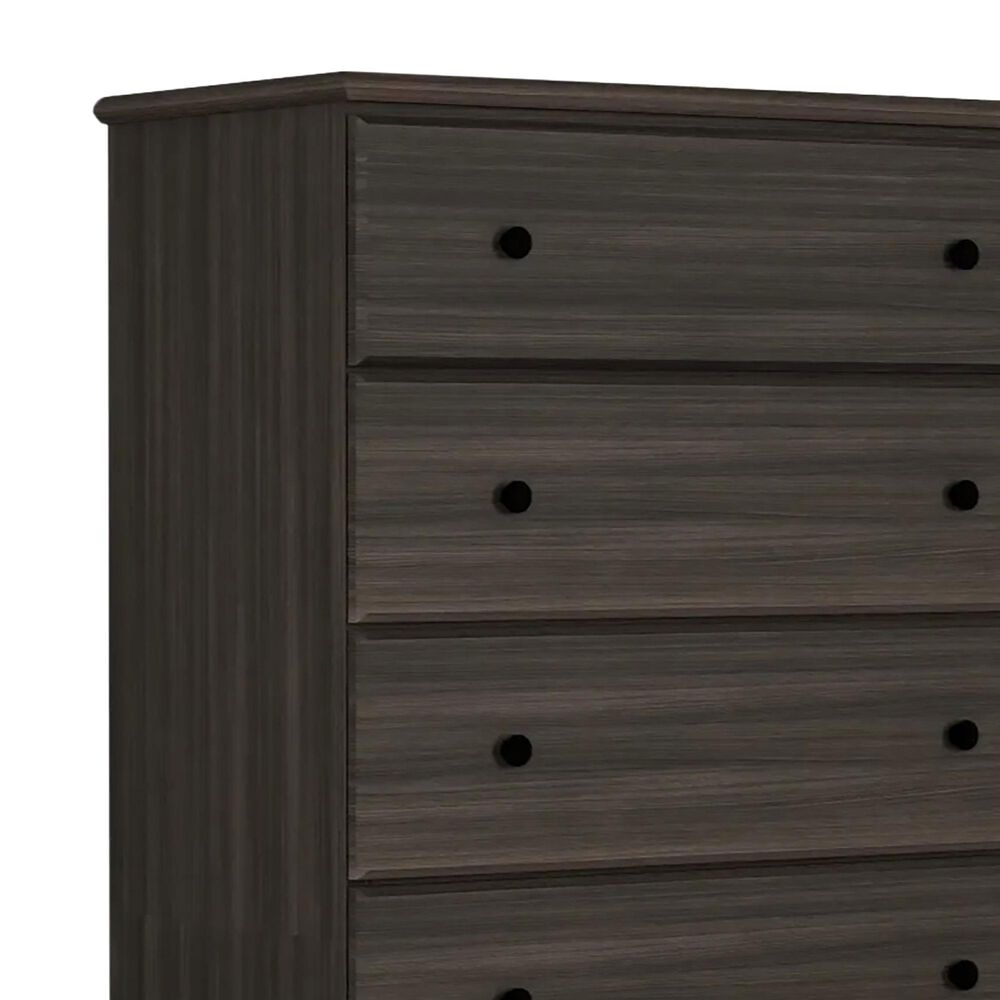 Lemoore Big Chester 5-Drawer Chest in Grey Walnut, , large