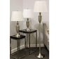 Flair Industries Floor and Table Lamp Set in Brushed Steel (Set of 3), , large