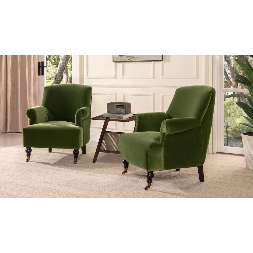 Jennifer Taylor Home Eloise Accent Chair in Olive Green, , large