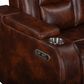 New Heritage Design Chester Power Glider Recliner in Brown, , large