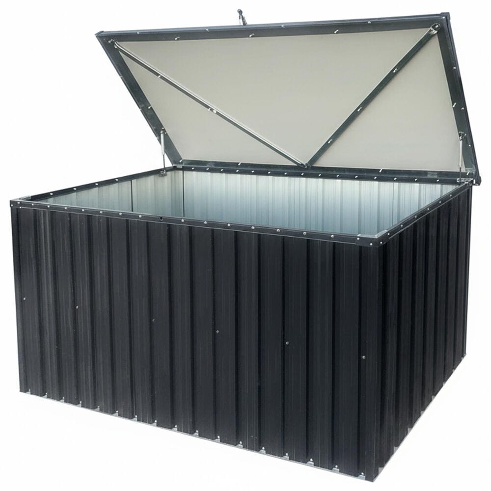 HOMLUX Outdoor Medium Storage Box in Black, , large