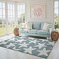 ROW by Oriental Weavers Quinn Starfish Blue and Ivory 5"3" x 7" Area Rug, , large