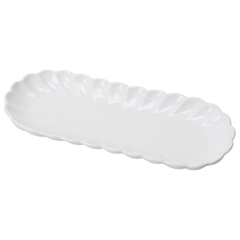 BIA Cordon Bleu Petal Oblong Platter in White, , large