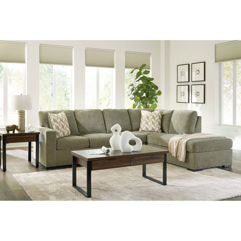 Ashley Bridgepoint 2-Piece Right Facing Sectional with Chaise in Moss, , large