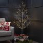 The Gerson Company 5" PVC Wrapped Christmas Tree with LED Lights in Silver, , large