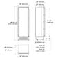 Fulgor Milano 16.87 Cu. Ft. Built-In Freezer Column with Left Hinge in Panel Ready, , large