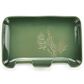 Demdaco Green Pressed Floral Double Spoon Rest, , large