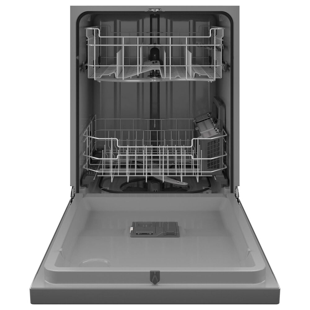 G.E. 4-Piece Kitchen Package with 25.1 Cu. Ft. Side-by-Side Refrigerator and 30&quot; Freestanding Electric Range in Stainless Steel, , large