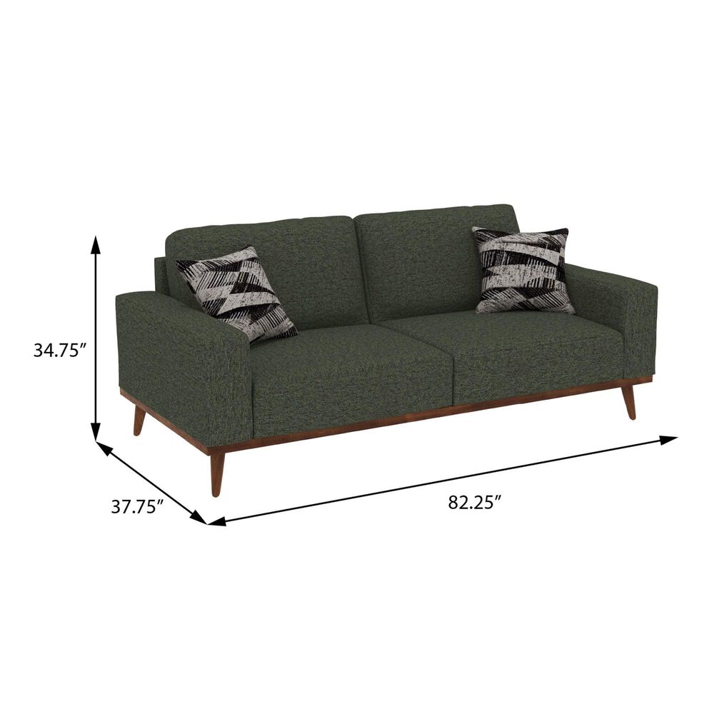 Golden Wave Furniture Heath Stationary Sofa in Olive, , large