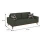 Golden Wave Furniture Heath Stationary Sofa in Olive, , large