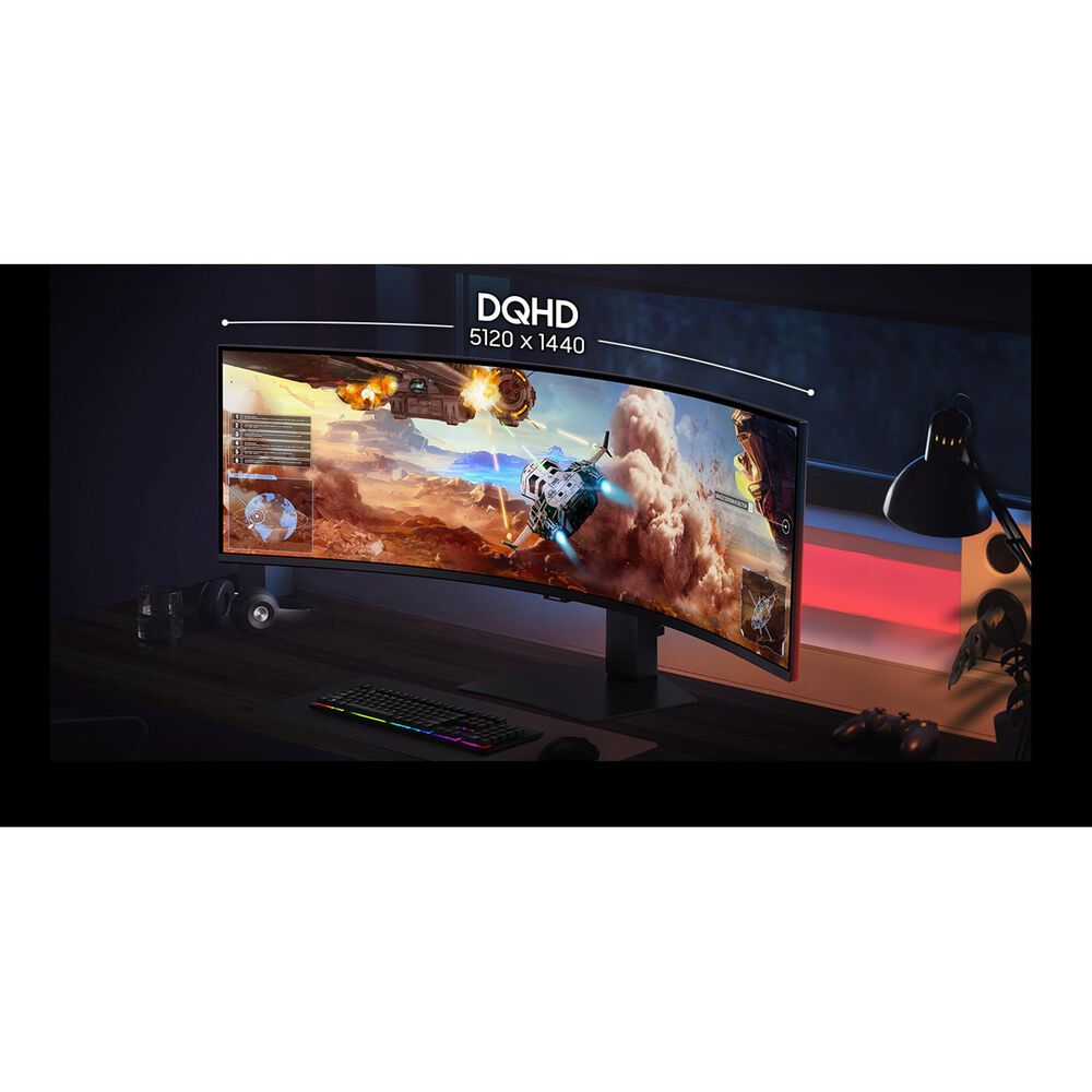 Samsung 49&quot; Odyssey G9 G91F DQHD 144Hz Gaming Monitor in Black, , large