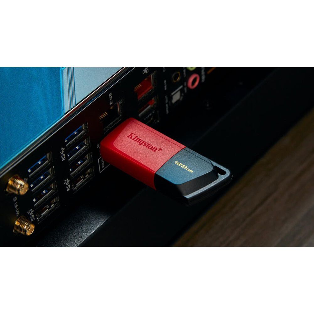 Kingston Technology DataTraveler Exodia M 128GB USB 3.2 Gen 1 Flash Drive in Red, , large