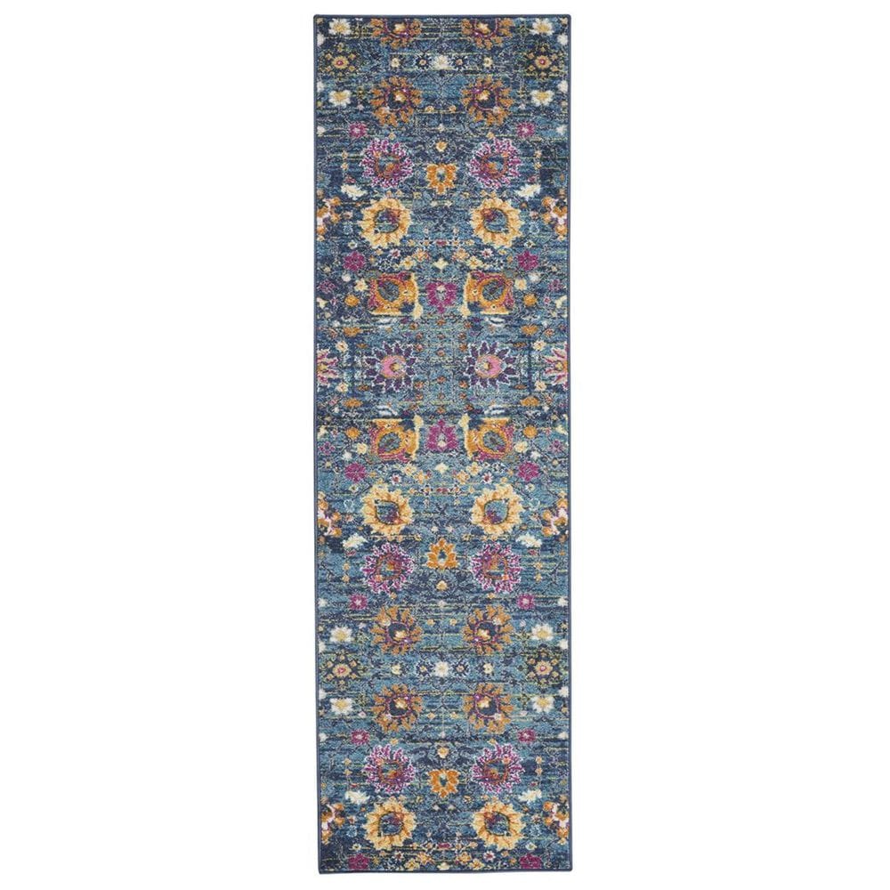 Nourison Passion PSN01 2"2" x 7"6" Denim Runner, , large