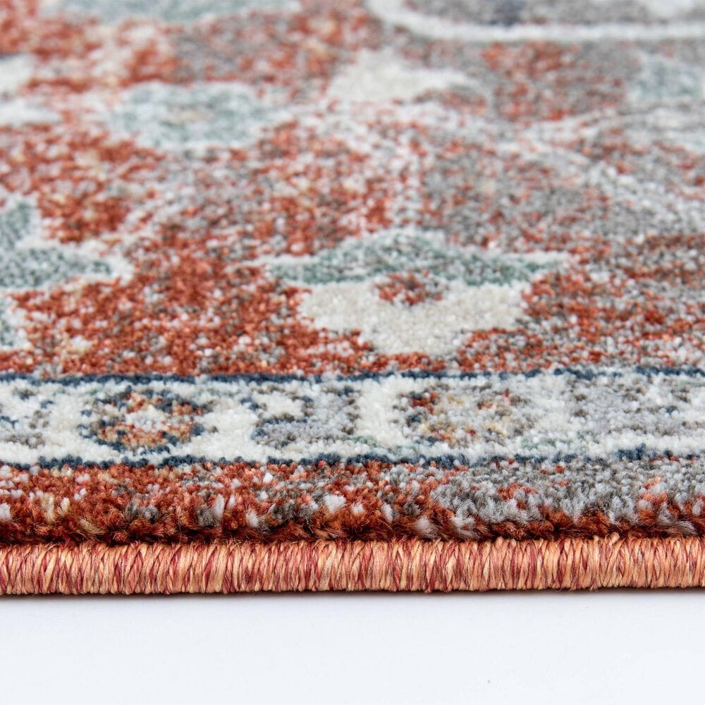 Central Oriental Minerva Edwina 5&#39; x 7&#39;3&quot; Spring and Vintage Blue Area Rug, , large