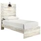 Ashley Cambeck Twin Panel Bed in Whitewash with Lighting, , large