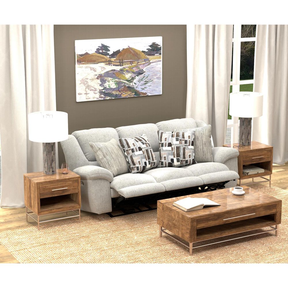 Catnapper Trifecta Power Reclining Sofa with Drop Down Table in Nature, , large