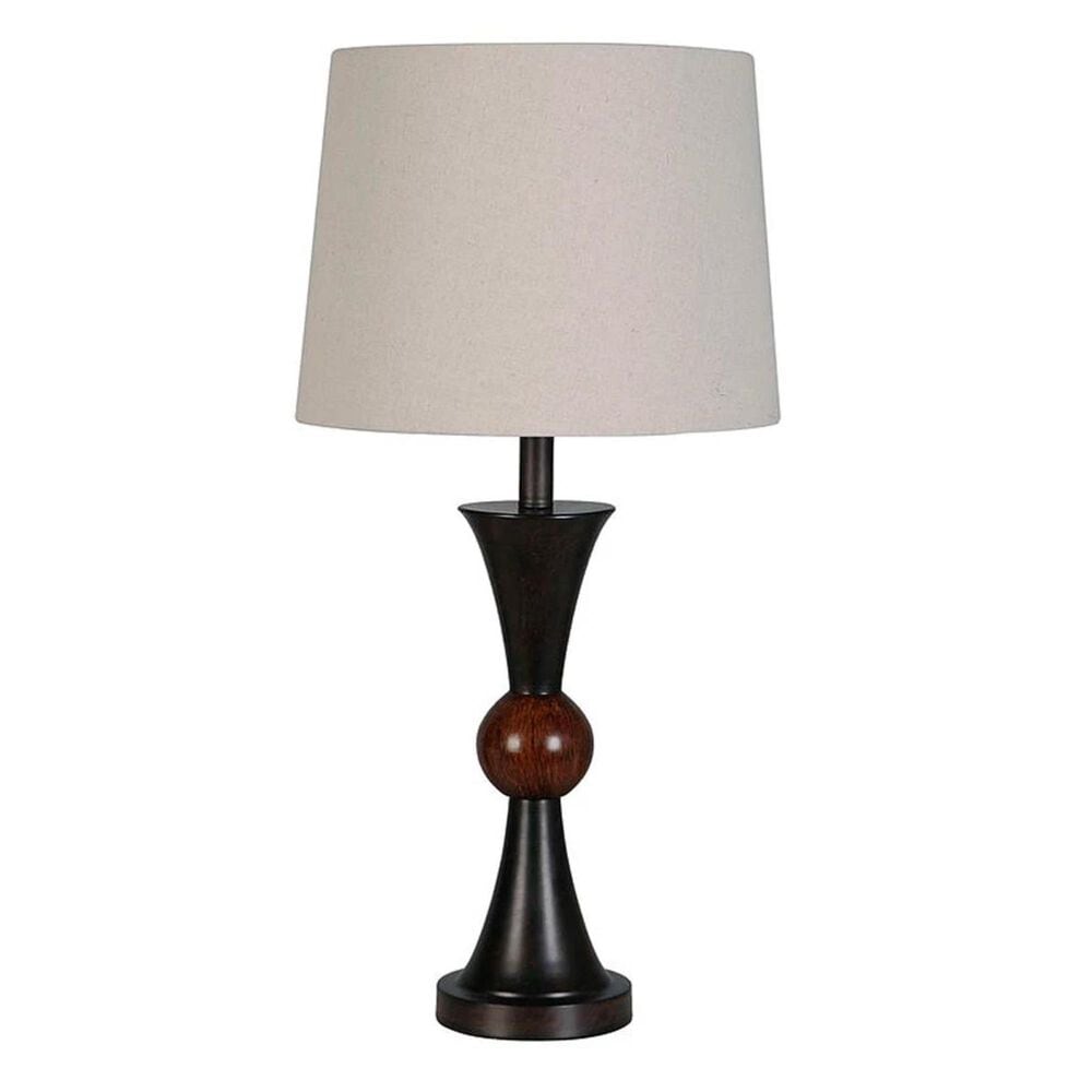 Lamps Per Se Table Lamp in Dark Brown and Walnut, , large