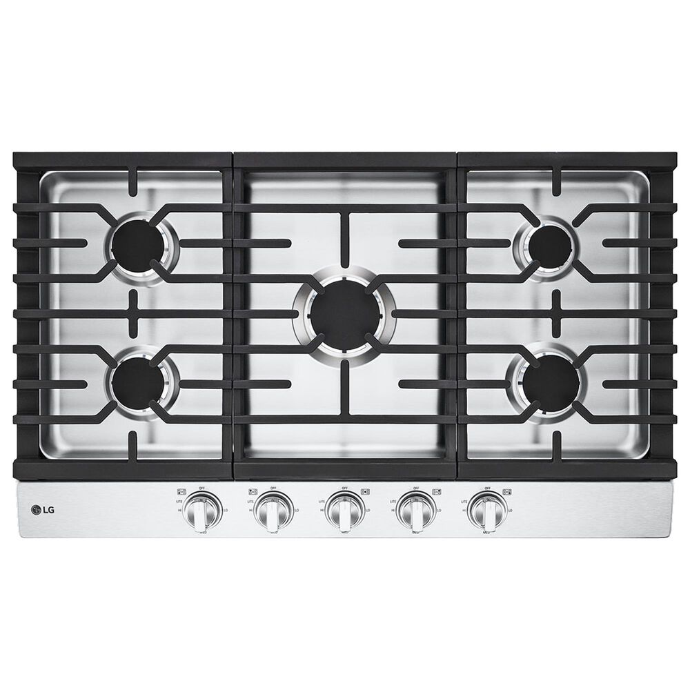 LG 36" Gas Cooktop with Ultraheat 20K BTU Burner In Stainless Steel, , large