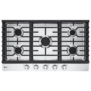 LG 36" Gas Cooktop with Ultraheat 20K BTU Burner In Stainless Steel , , large