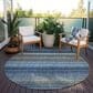 Dalyn Rug Company Portico PO2 Navy 8" Round Area Rug, , large